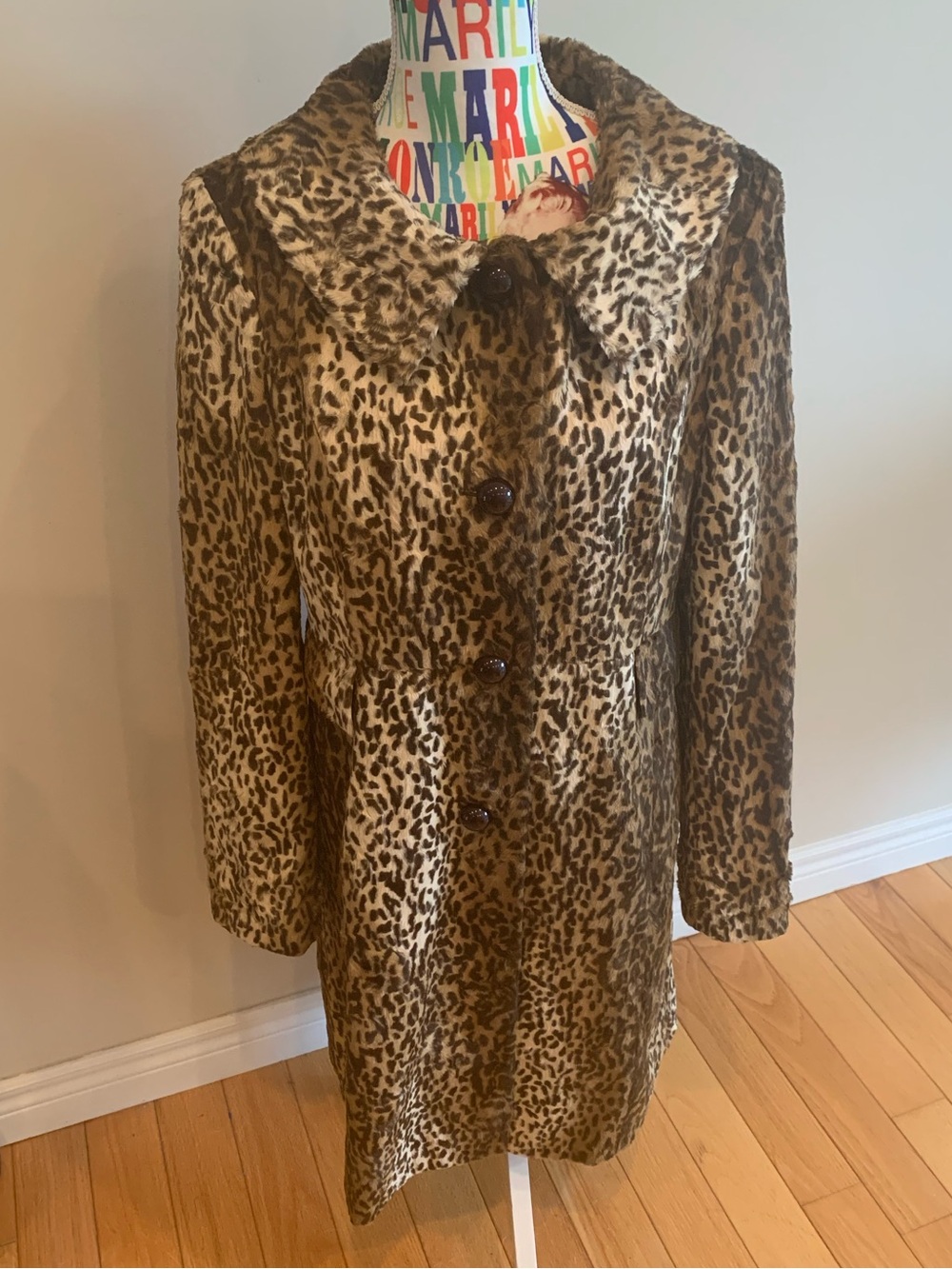 Charles Gray Leopard Print Faux Fur Coat - Made in England 🏴󠁧󠁢󠁥󠁮󠁧󠁿